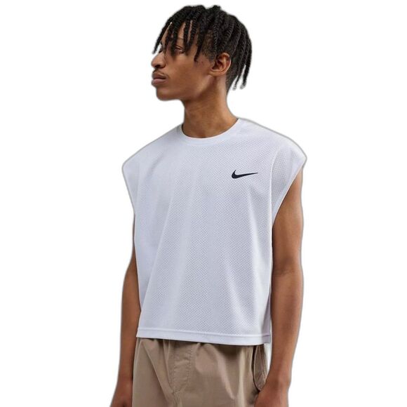 NIKE SWIM Mesh Crop Tank Top Men's S White Tee Urban Outfitters Exclusive NWT - Picture 6 of 10